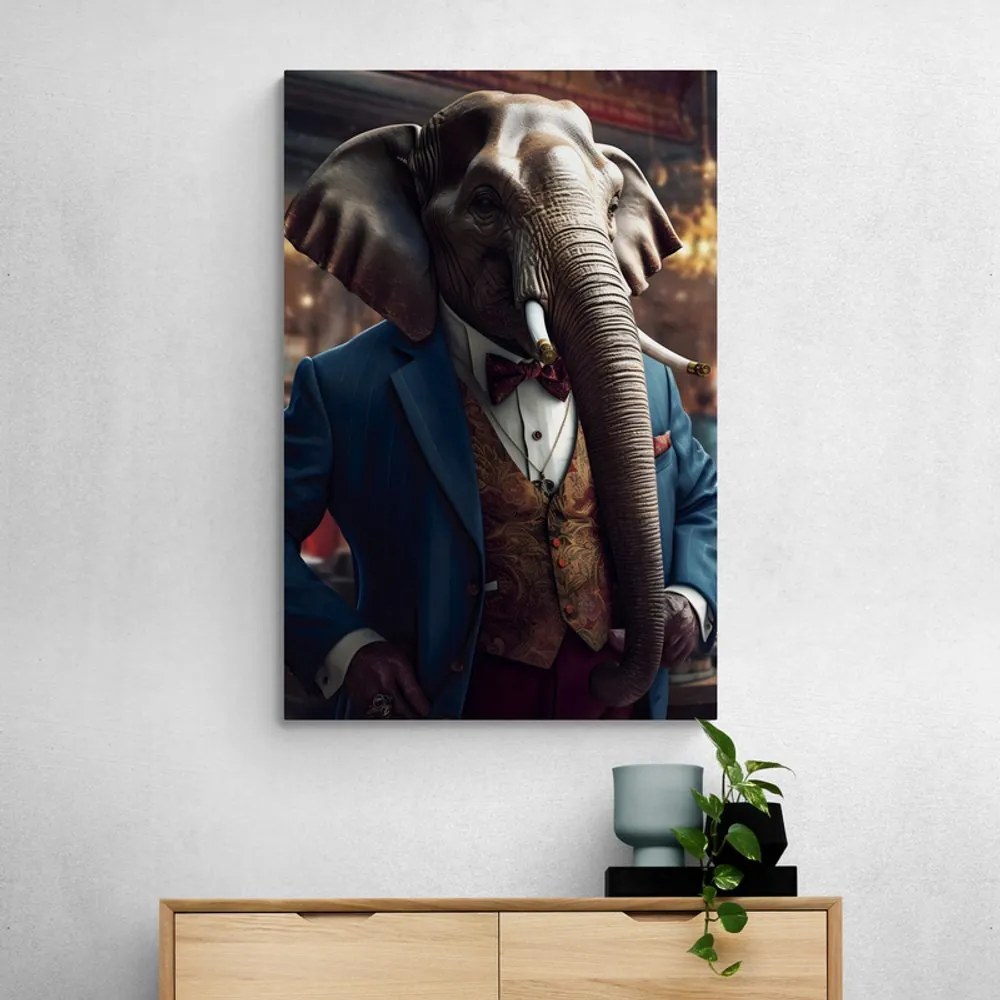 Quadro su tela – Gangster animale elefante