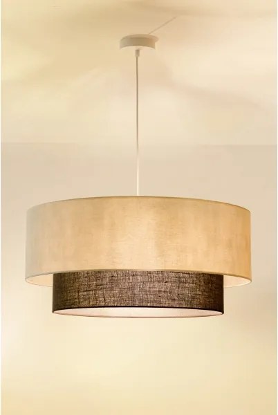 Brilagi - Lampadario LED a sospensione con cavo Stile Boho 3x E27/15W/230V Ø 60 cm crema/marrone