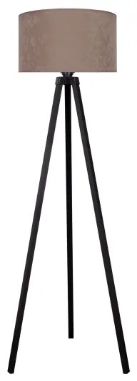 Brilagi - Lampada da terra VELVET 1xE27/60W/230V wenge/beige