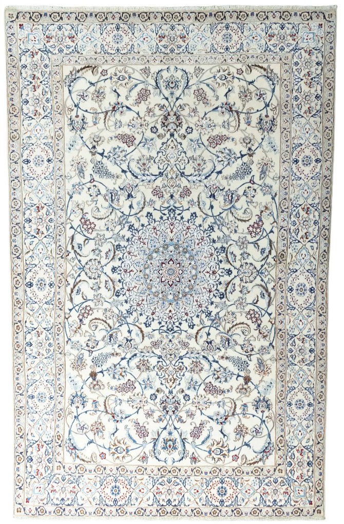 Nain Tappeto persiano 200x310 Beige (Iran) Annodato A Mano
