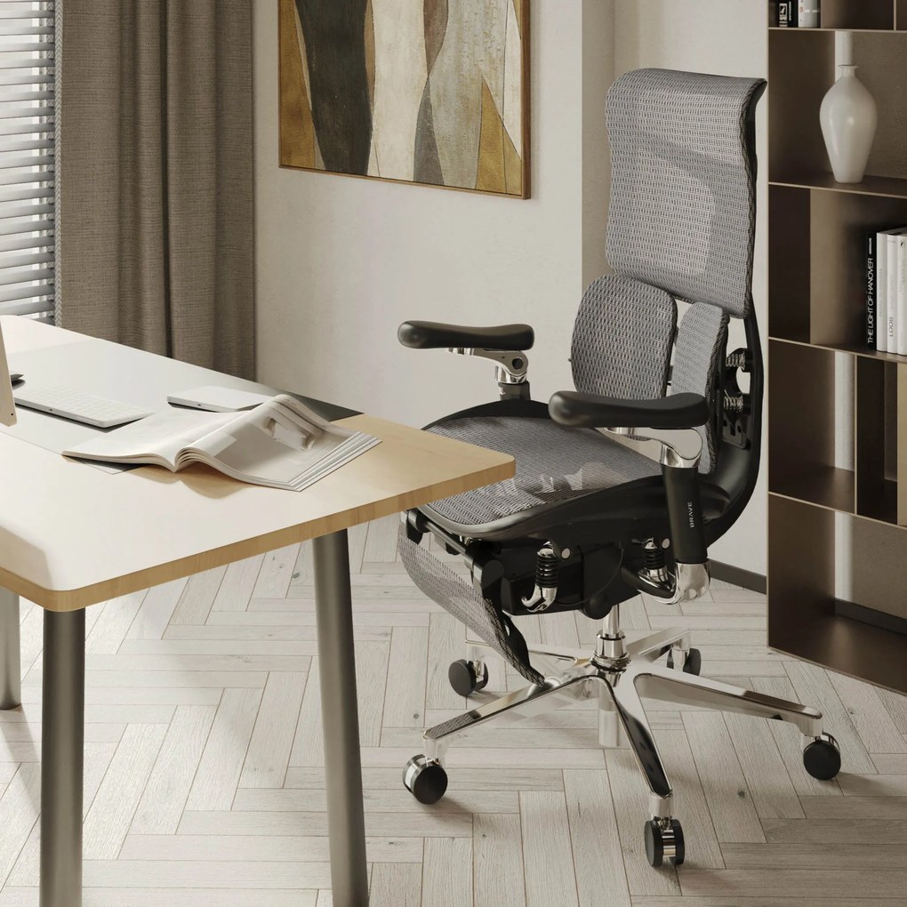 BRAVE Sedia da ufficio ergonomica V-KINETIC: nera