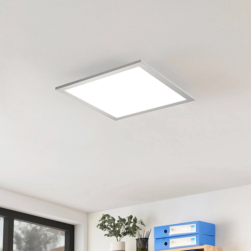 Pannello LED Arcchio Lyndra, 40 cm, bianco, alluminio, dimmerabile, CCT