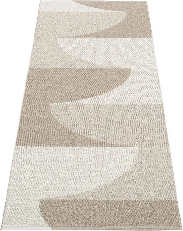 Passatoia da interno/esterno beige 70x180 cm Hill Dark Linen – Pappelina