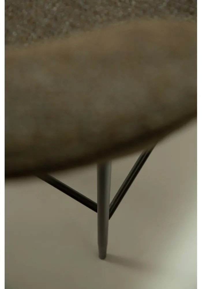 Sgabello da bar color kaki imbottito (altezza della seduta 67,5 cm) Glam – DAN-FORM Denmark