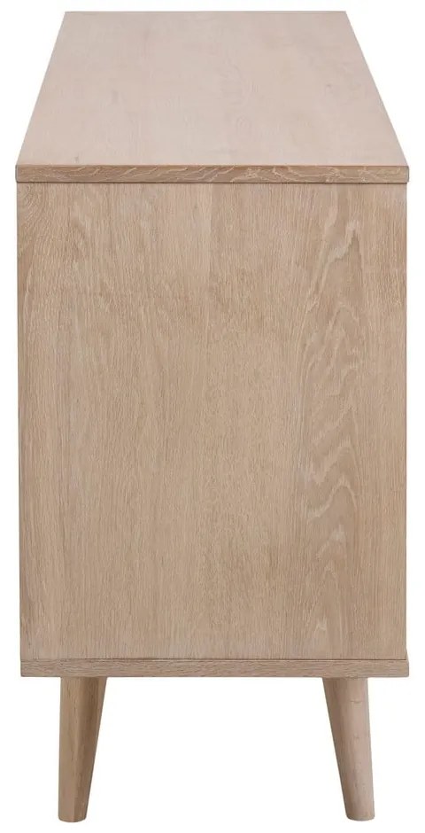 Cassettiera bassa color legno naturale effetto rovere 150x75 cm Nagano - Actona