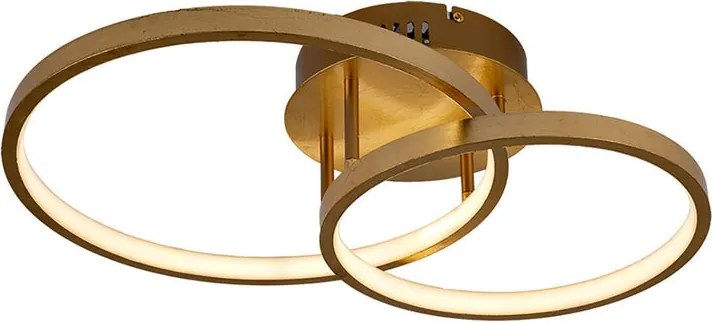 Plafoniera LED Joy dorato IP20 bianco naturale NOVECENTO