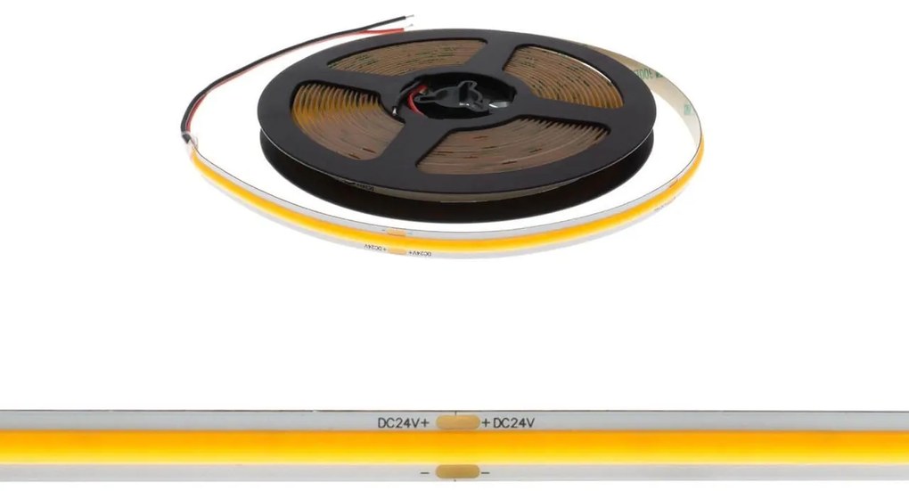 Striscia LED COB 8W/m 24VDC IP20 5m Professional Colore Bianco Naturale 4.000K