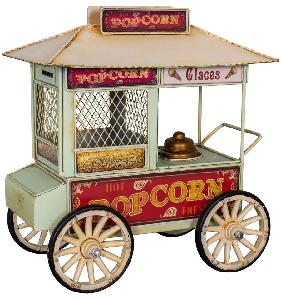 Piccola decorazione in metallo Popcorn Cart - Antic Line