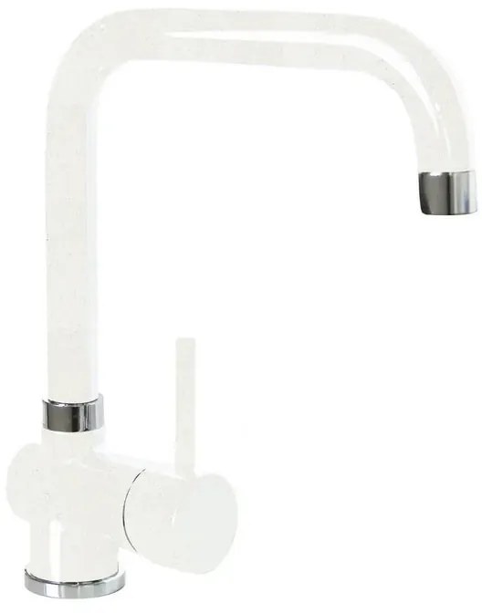 Rubinetto da cucina alto a u a u Aquatime bianco verniciato SCHOCK