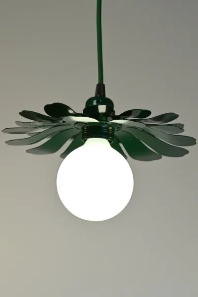 Bohemia-Design - Lampada a sospensione con cavo 1xE27/60W/230V verde