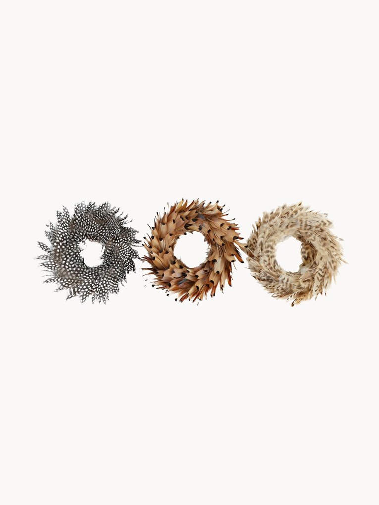 Set di 3 ghirlande decorative piccole Natural
