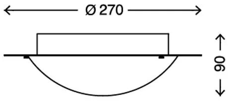 Briloner 2120-018 - Plafoniera da bagno SPLASH 1xE27/60W/230V IP23