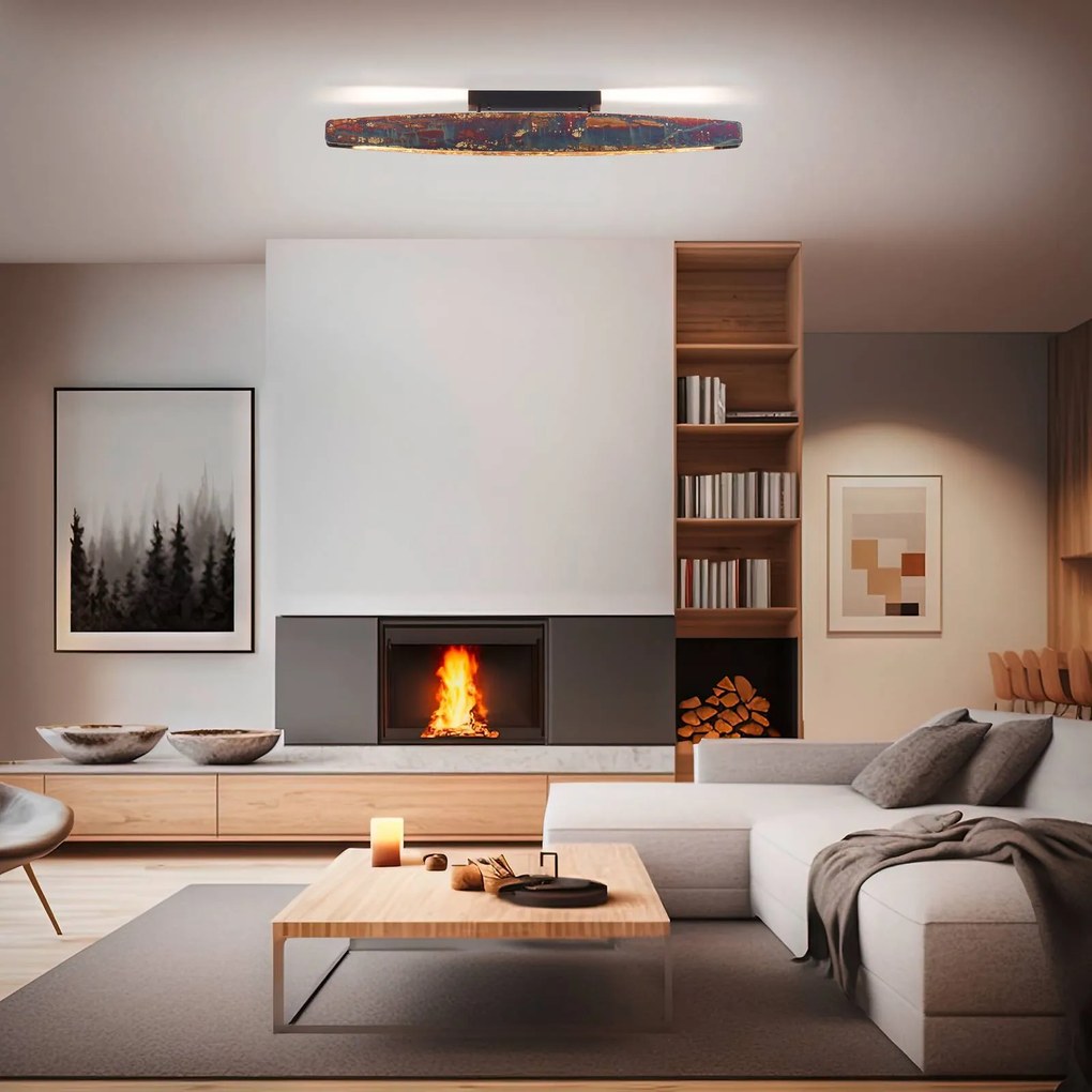 Quitani Plafoniera Persida, metallo d'impatto, colore oro