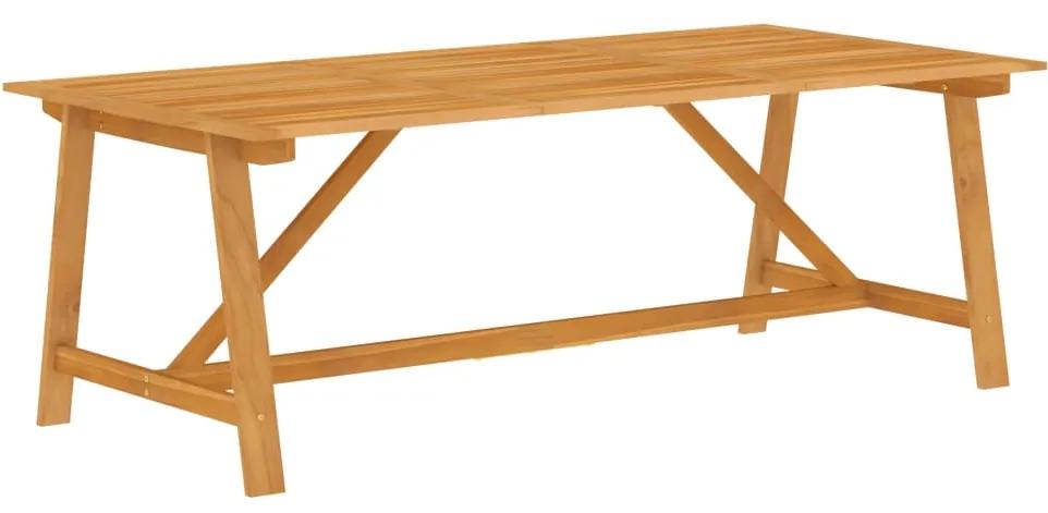 Set mobili da pranzo per giardino 9 pz legno massello di acacia