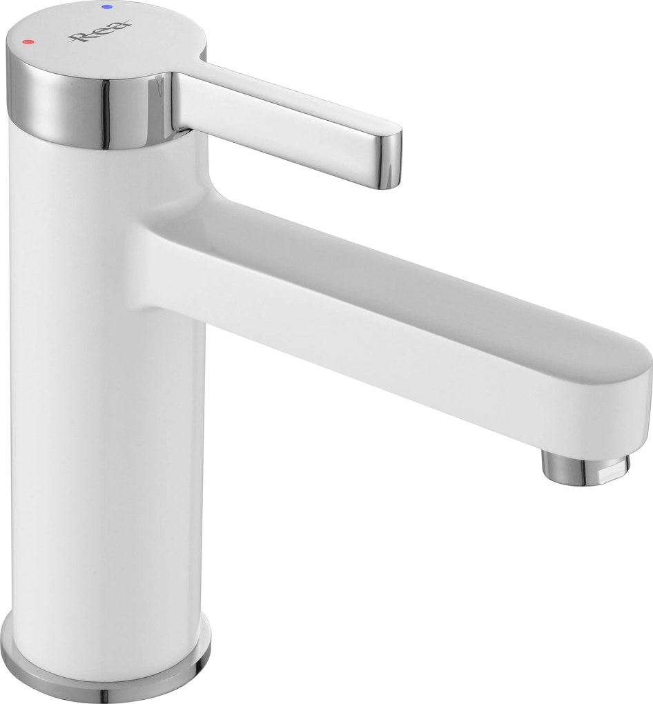 Rubinetto da lavabo Rea Polo White Chrom Low