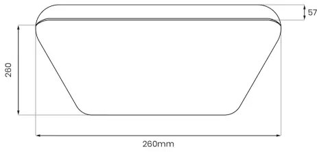 Plafoniera LED NEMO LED/11W/230V 26x26 cm nera