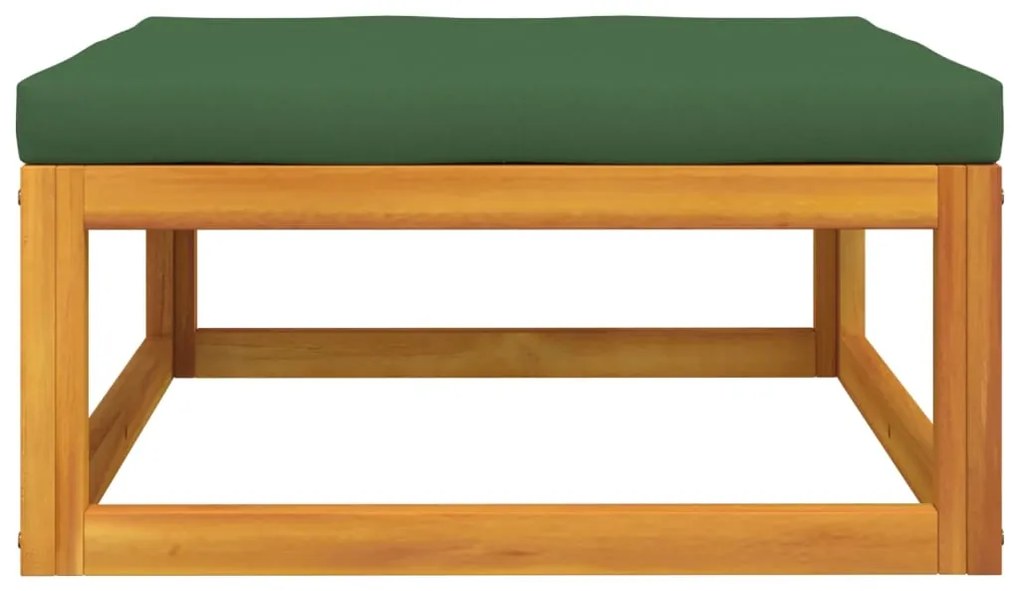 Set mobili da giardino 3pz con cuscini legno massello di acacia