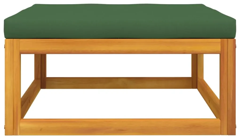 Set mobili da giardino 3pz con cuscini legno massello di acacia