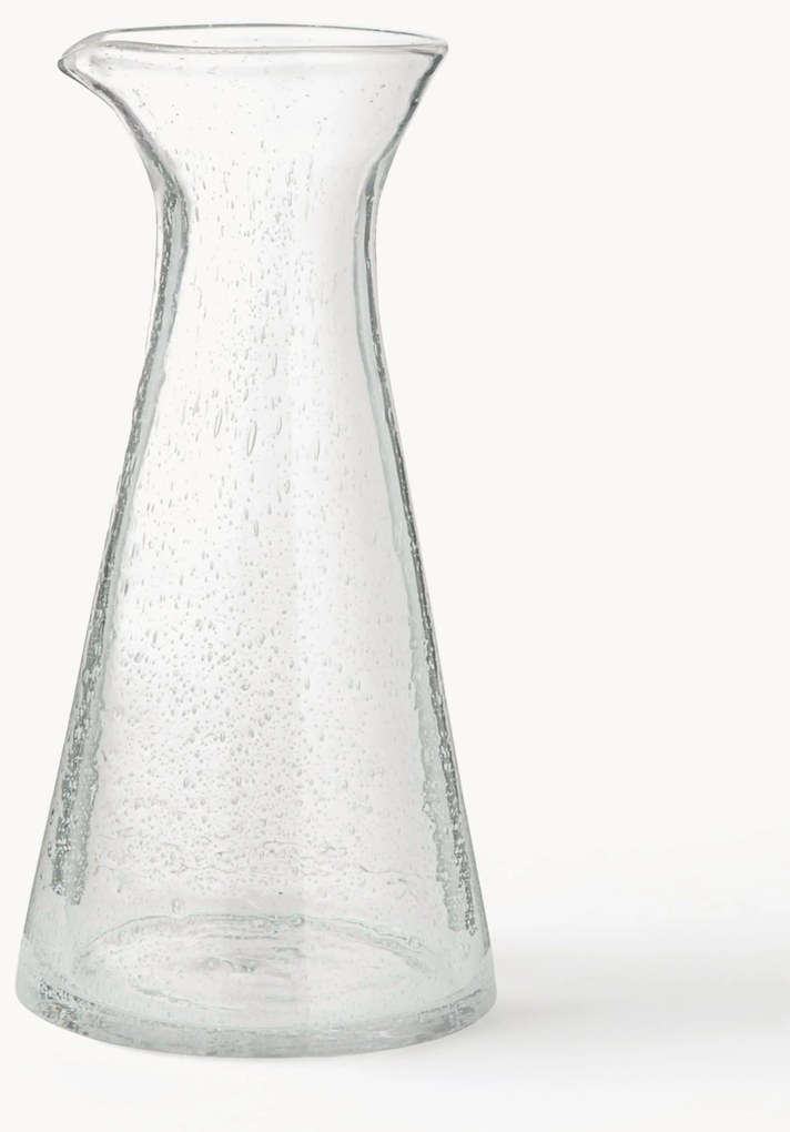 Caraffa in vetro soffiato con bollicine Bubble, 800 ml
