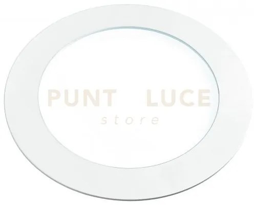 Incasso led slim bianco in alluminio 24w 2700lm 3000k 24x24x1,85 cm