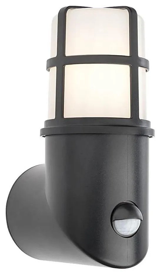 Redo 90201 - Lampada da esterno con sensore TRITON 1xE27/28W/230V IP54 nero