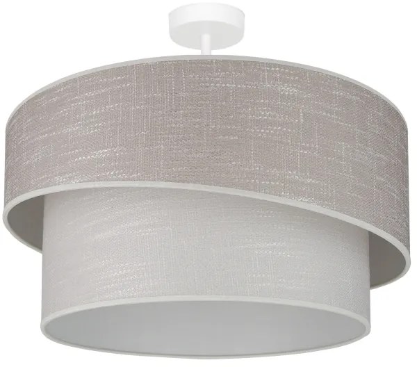 Brilagi - Lampadario a plafone DOVER SHINE 1xE27/15W/230V diametro 50 cm grigio/color crema