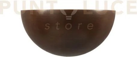 Applique a parete moritz legno noce 1 luce attacco e27 25x12,5x12,5cm