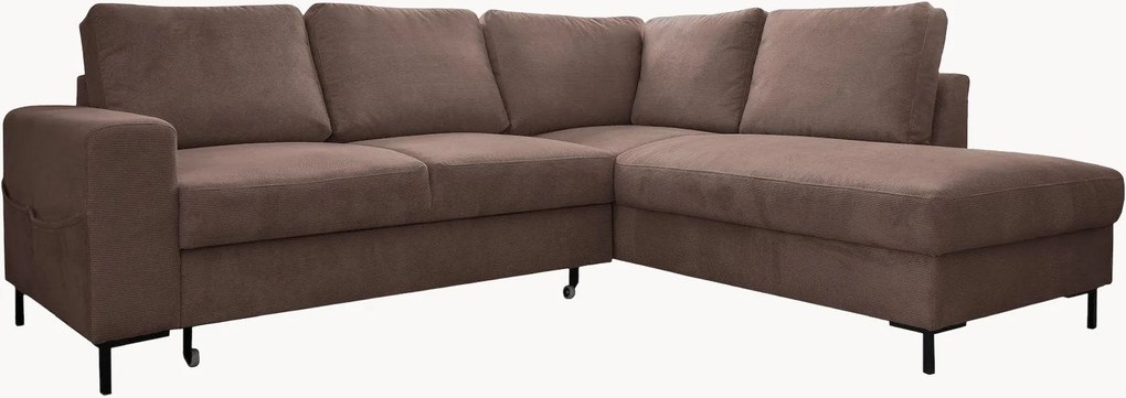 Divano letto angolare in velluto a coste Lofty Lilly