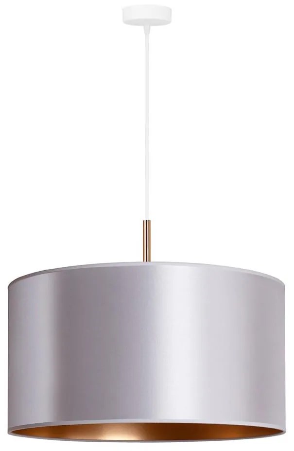 Duolla - Lampadario a sospensione con filo CANNES 1xE27/15W/230V diametro 45 cm argento/rame