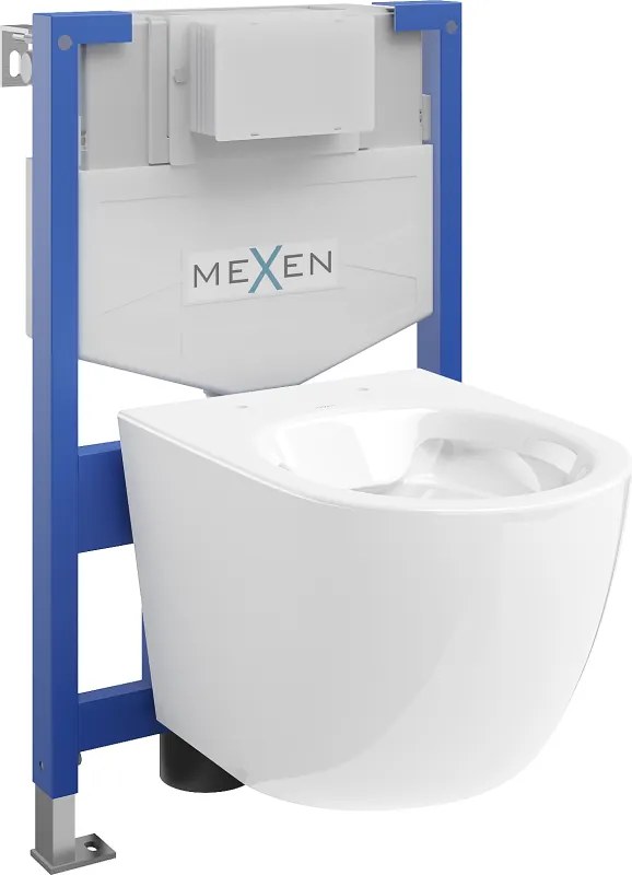 Mexen set WC da incasso telaio Fenix XS-F con vaso WC Lena, bianco lucido - 6803322XX00