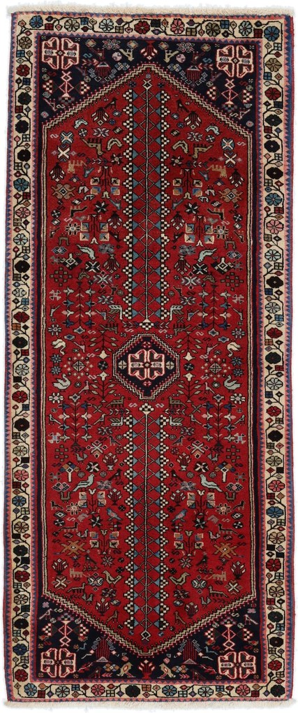 Abadeh Tappeto 80 x 200 (Iran) Annodato A Mano