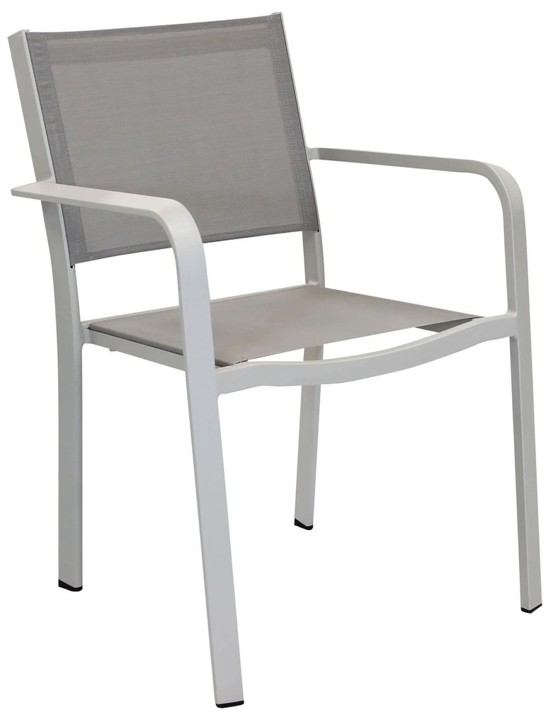 SPLENDOR - poltrona da giardino in alluminio e textilene impilabile