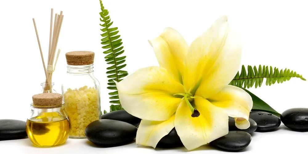 Stampa su tela – Giglio e natura morta benessere