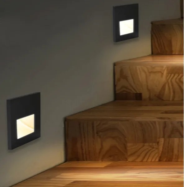 Emithor 70419 - Illuminazione LED scale SUNNY LED/1W/230V 4000K nero