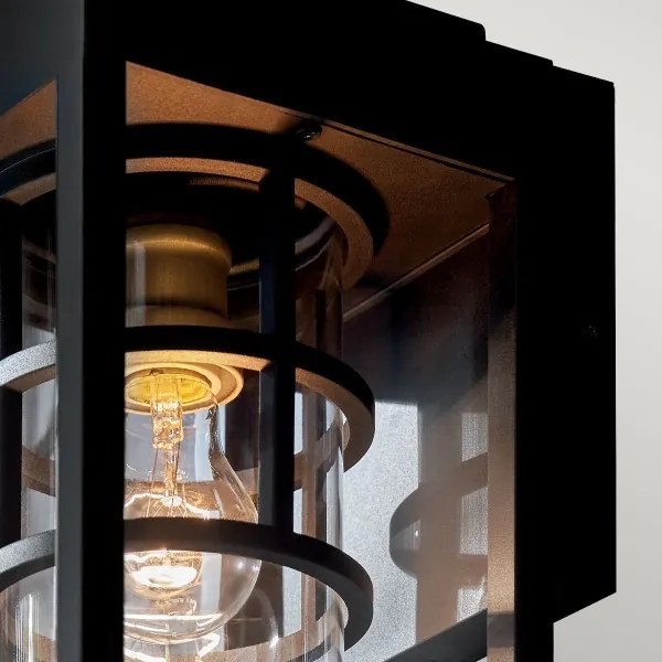 Kichler KL-HONE-M-BKT - Applique da esterno HONE M 1xE27/60W/230V IP44