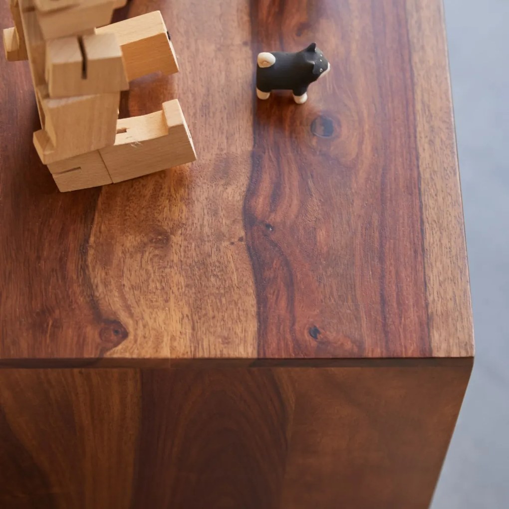 Tikamoon - Comodino per bambini in legno di palissandro massello Kwarto