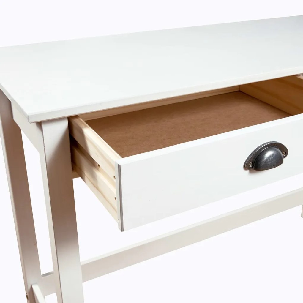 Consolle hill con 2 cassetti 110x45x74 cm in massello di pino
