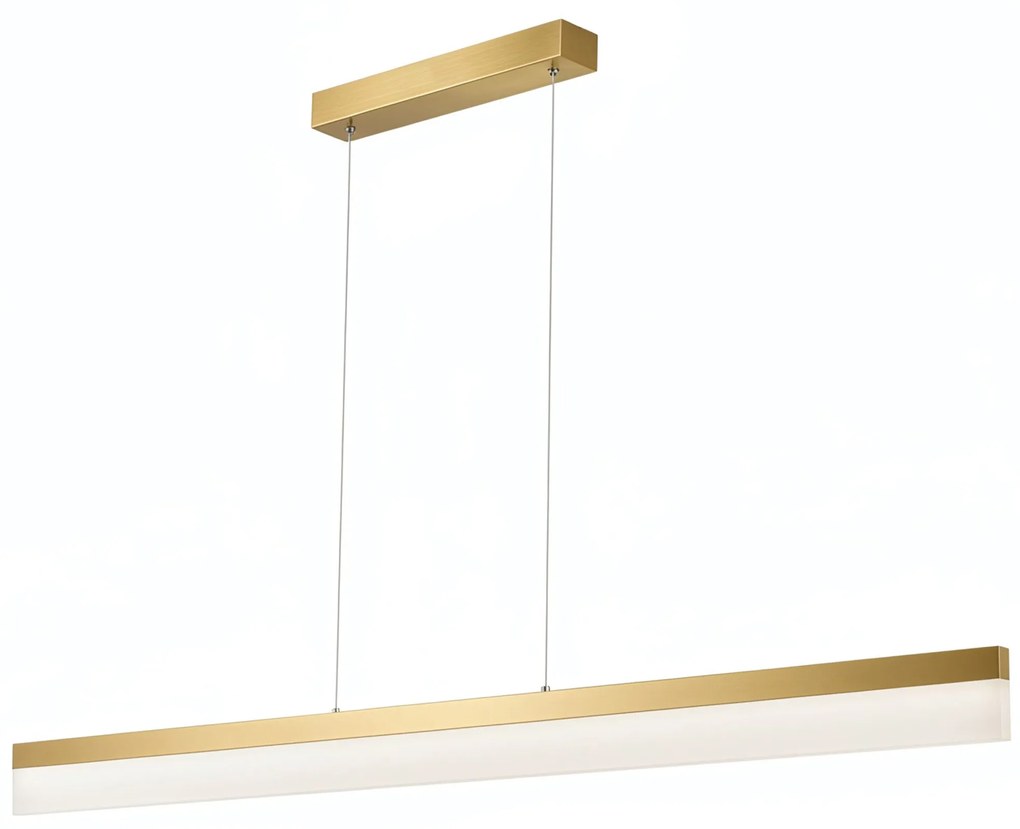 Lampada da soffitto LED APP1694-CP 120 cm Brush Gold
