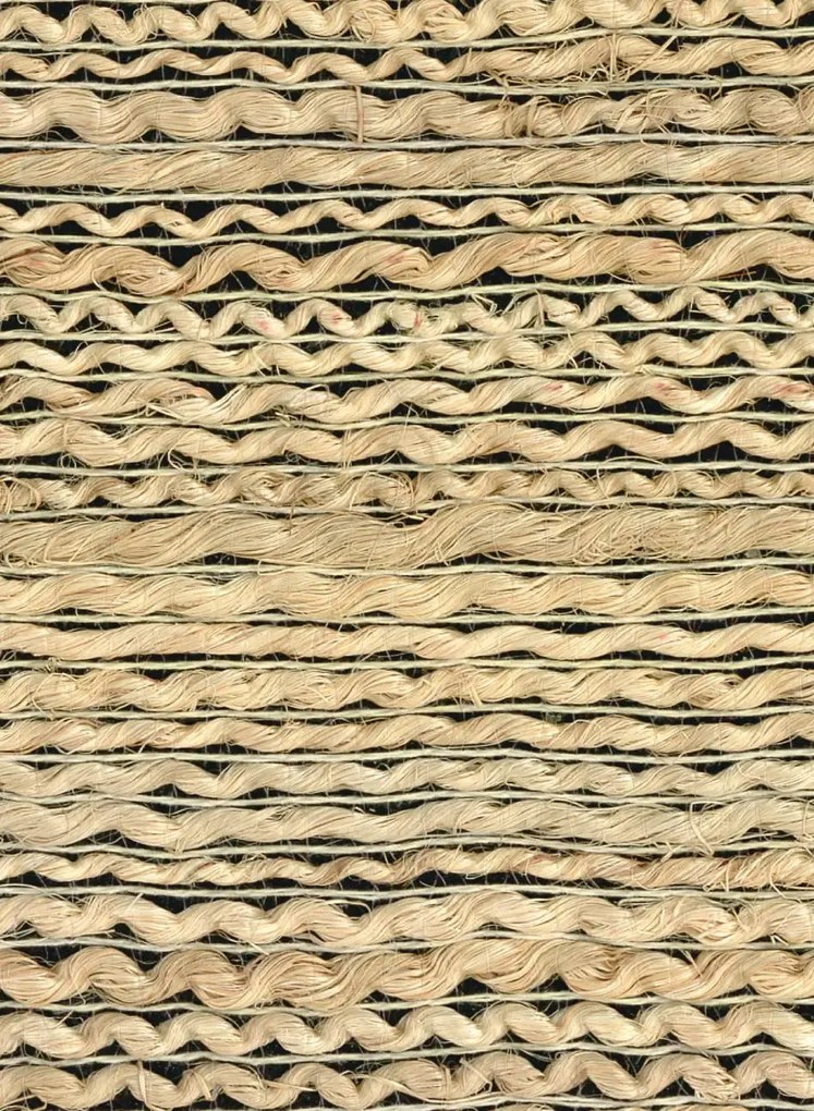 CMO Paris Tapete Abaca Tressé - Naturel Noir