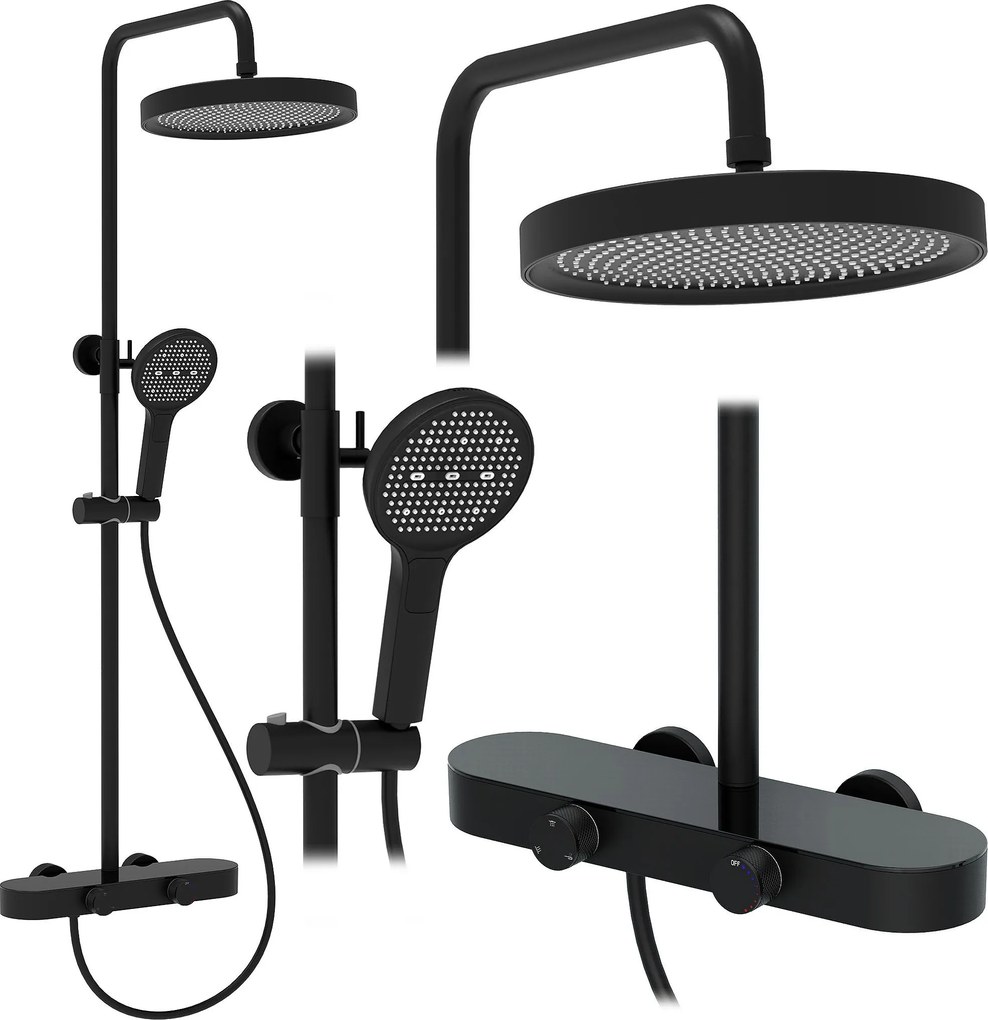 Set doccia REA Creo Black