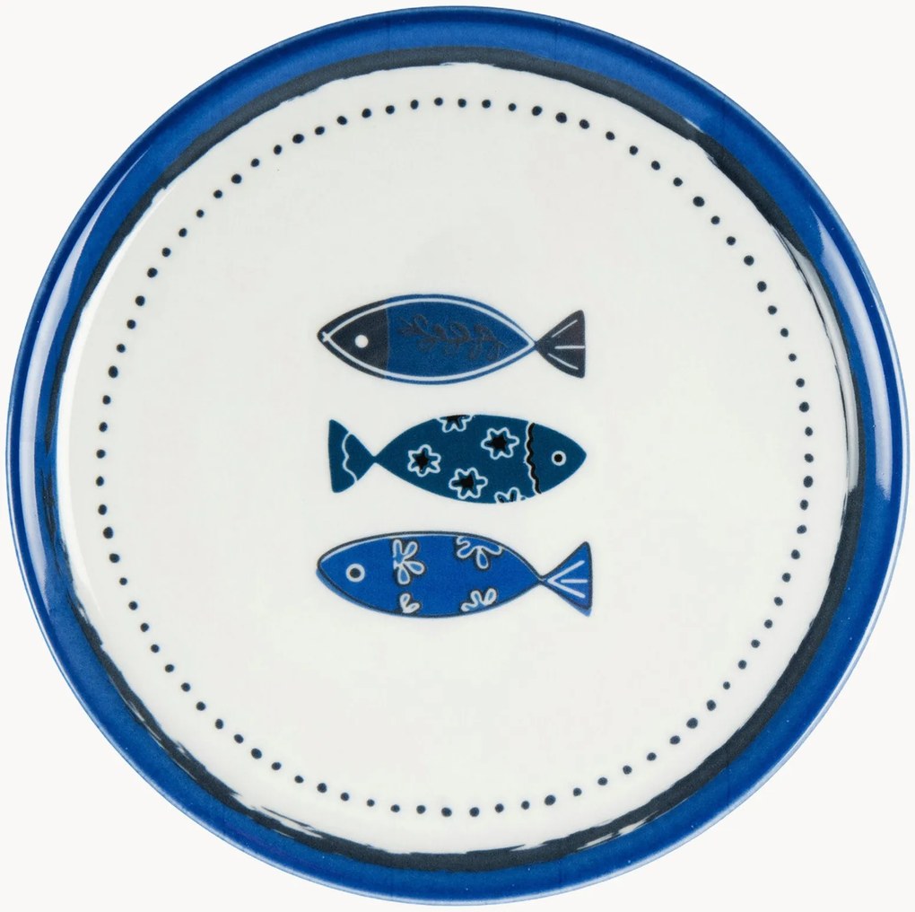 Set di 6 piatti per pizza Ocean
