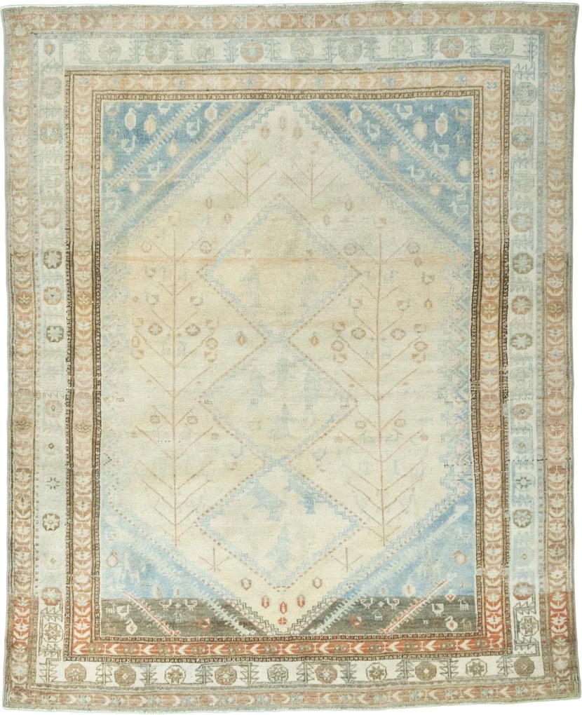 Hamedan Tappeto persiano 160 x 200 Beige (Iran) Annodato A Mano