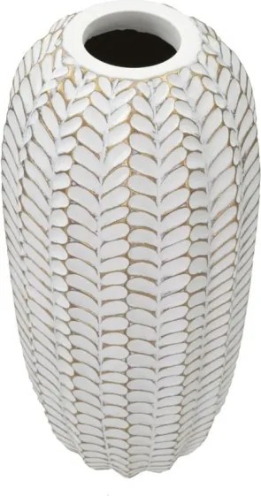 Vaso Resina Leaf Cm Ø 18,5X46