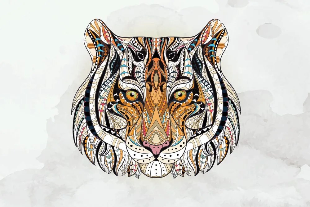 Carta da parati – Tigre in stile moderno