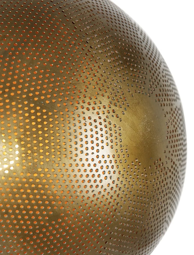 Lampada da terra industriale in bronzo con legno regolabile - Haicha