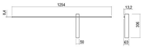 Redo 01-2200 - Applique da parete LED TANGENT LED/14W/230V 3000K bianco