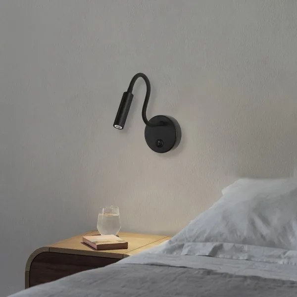 Brilagi - LED Lampada flessibile da muro MAYA LED/3W/230V 4000K nero