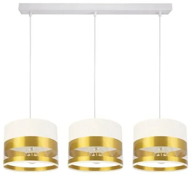 Lampadario su filo MILO 3xE27/60W/230V dorato