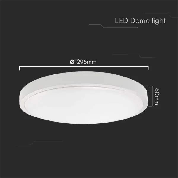 Plafoniera LED da bagno LED/24W/230V 6500K IP44 diametro 29,5 cm bianco