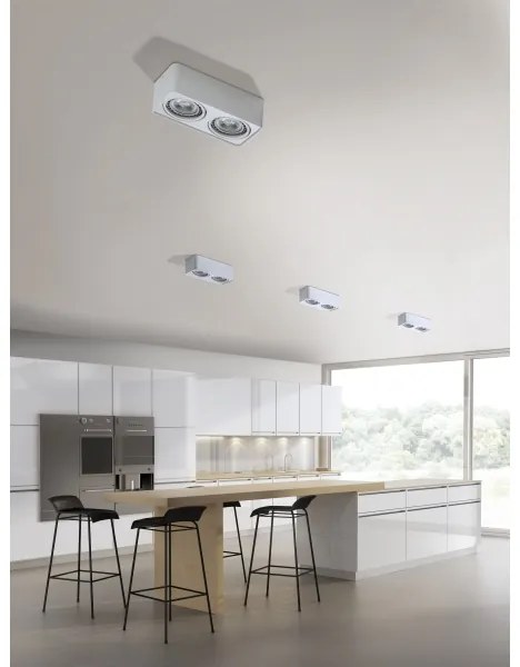 Azzardo AZ4132 - Faretto PAOLA 2xGU10-ES111/16W/230V bianco